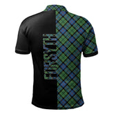 Forsyth Ancient Tartan Polo Shirt Half of Me - Cross Style